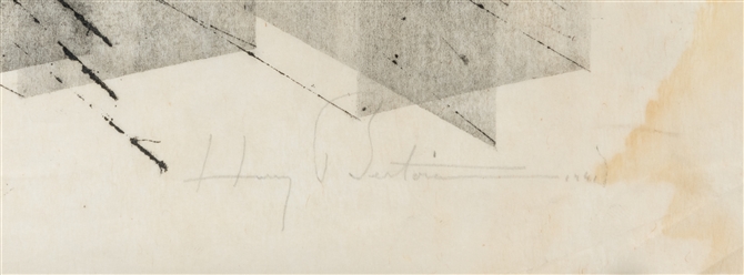  BERTOIA, Harry (American, 1915-1978). Untitled. 1941. Monop...