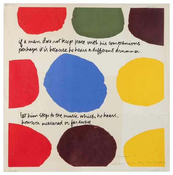  KENT, Mary Corita (American, 1918-1986). Wonderbread. 1967....