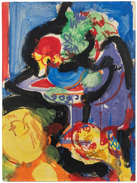  HOFMANN, Hans (German/American, 1880-1966). Untitled. 1946....
