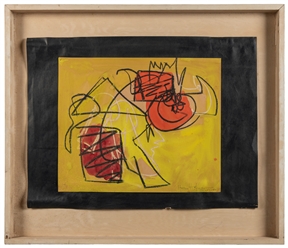  HOFMANN, Hans (German, 1880-1966). Untitled. 1944. Mixed me...