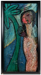  LAMB, Matt (American, 1932-2012). Untitled. Not dated. Oil ...