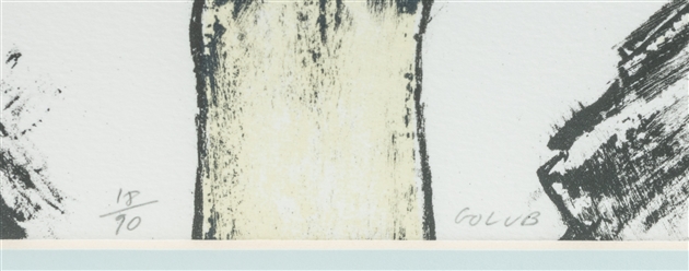  GOLUB, Leon (American, 1922-2004). South Africa. 1985. Colo...