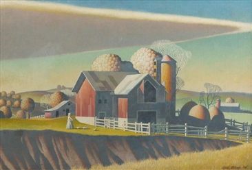  PARKE, Walter (American, 1909-1994). Midday on the Farm. 19...