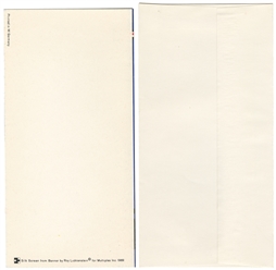  LICHTENSTEIN, Roy (1923–1997). Silk Screen Greeting Card fr...