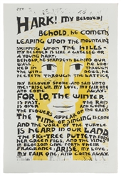 BAK, Hedi (American, 1927-2010). The Song of Songs. Portfolio of 30 Original Woodcuts. 