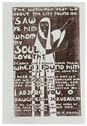 BAK, Hedi (American, 1927-2010). The Song of Songs. Portfolio of 30 Original Woodcuts. 