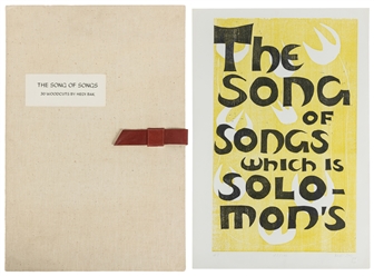BAK, Hedi (American, 1927-2010). The Song of Songs. Portfolio of 30 Original Woodcuts. 