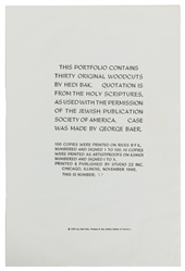 BAK, Hedi (American, 1927-2010). The Song of Songs. Portfolio of 30 Original Woodcuts. 