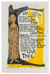 BAK, Hedi (American, 1927-2010). The Song of Songs. Portfolio of 30 Original Woodcuts. 