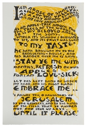 BAK, Hedi (American, 1927-2010). The Song of Songs. Portfolio of 30 Original Woodcuts. 