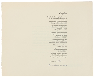  BAK, Bronislaw M. (American, 1922-1981). The Pardoner's Tal...