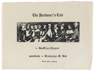 BAK, Bronislaw M. (American, 1922-1981). The Pardoner's Tal...