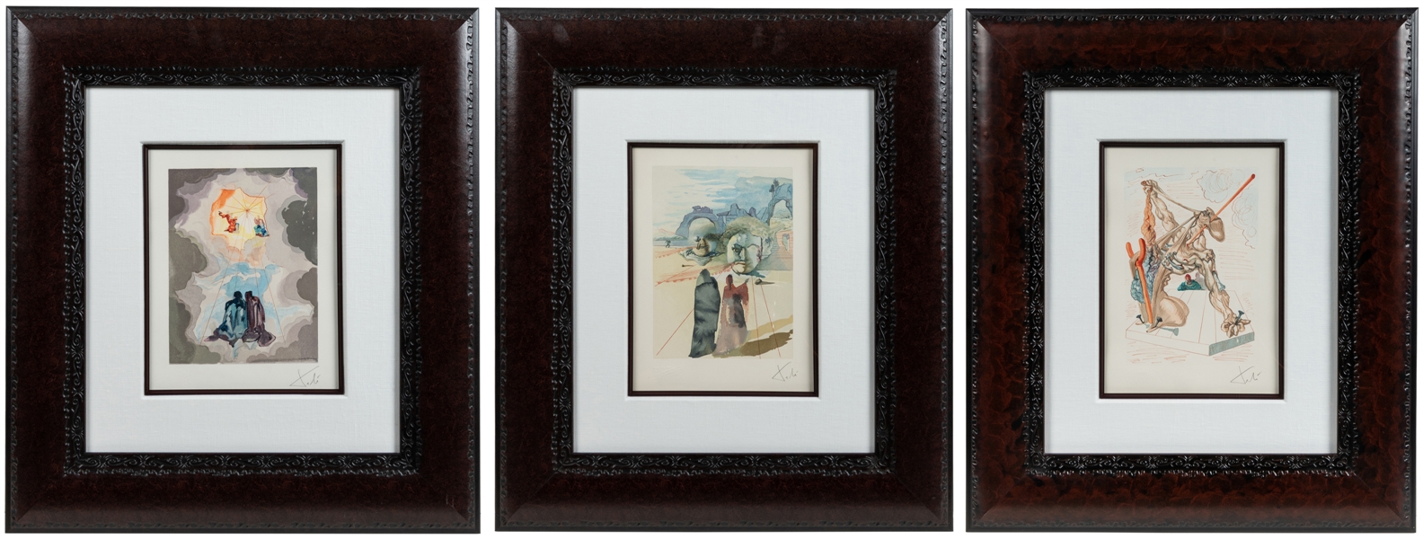  DALI, Salvador (AFTER) (Spanish, 1904-1989). Group of Three...