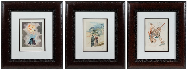  DALI, Salvador (AFTER) (Spanish, 1904-1989). Group of Three...