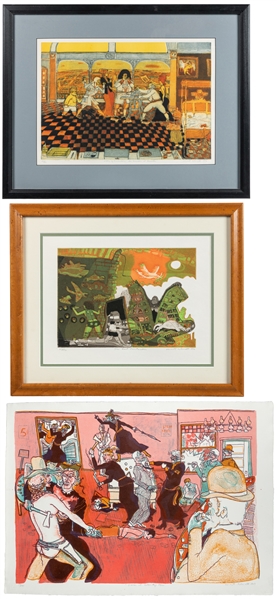  COLESCOTT, Warrington (American, 1921-2018). Three works. T...