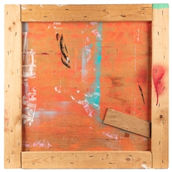 [ZAPPA]. SCHENKEL, Cal (American, b. 1947). Untitled Mixed Media Collage. 