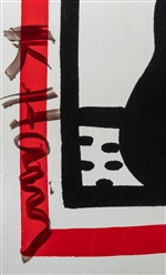  HARING, Keith (American, 1958-1990). Free South Africa. 198...