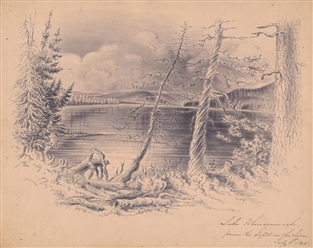  HUYGHUE, Samuel Douglas Smith (Canadian, 1815-1891). Lake P...