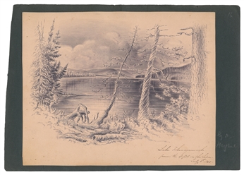  HUYGHUE, Samuel Douglas Smith (Canadian, 1815-1891). Lake P...