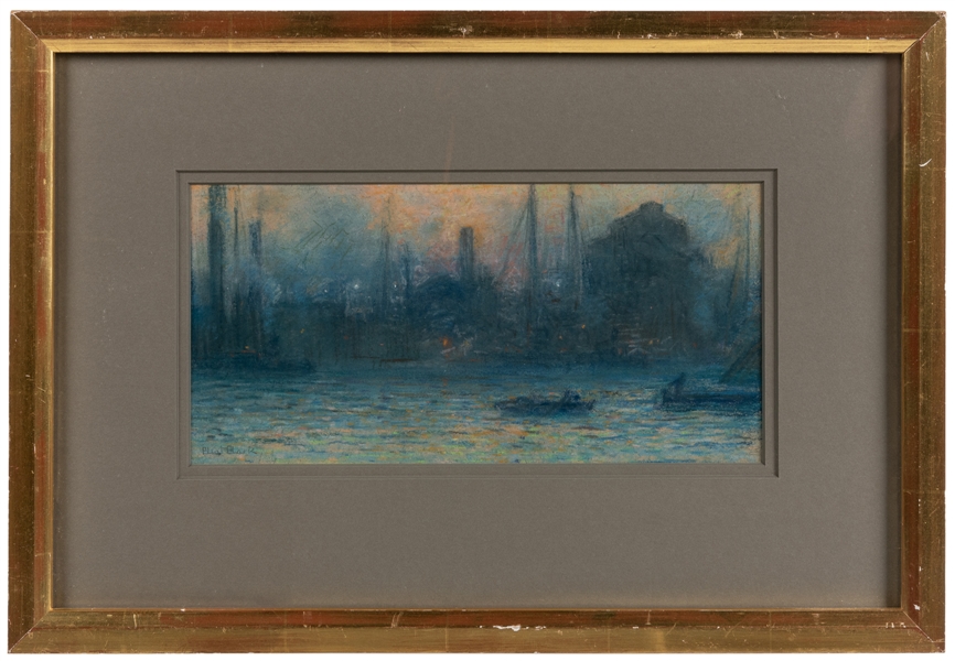  CLARK, Eliot Candee (American, 1883-1980). Waterfront. 1903...