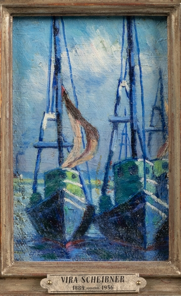  SCHEIBNER, Vira (American, 1889-1956). Two Schooners. Not d...