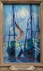  SCHEIBNER, Vira (American, 1889-1956). Two Schooners. Not d...