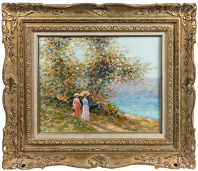 Cygne, E. J. (French, 1925-2011). Lac Lemon. Circa 1980s. O...