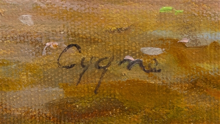  Cygne, E. J. (French, 1925-2011). Le Apertif. Circa 1980s. ...