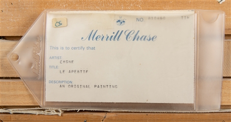  Cygne, E. J. (French, 1925-2011). Le Apertif. Circa 1980s. ...