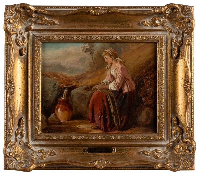  MIDWOOD, William Henry (British, 1833-1888). At the Spring....