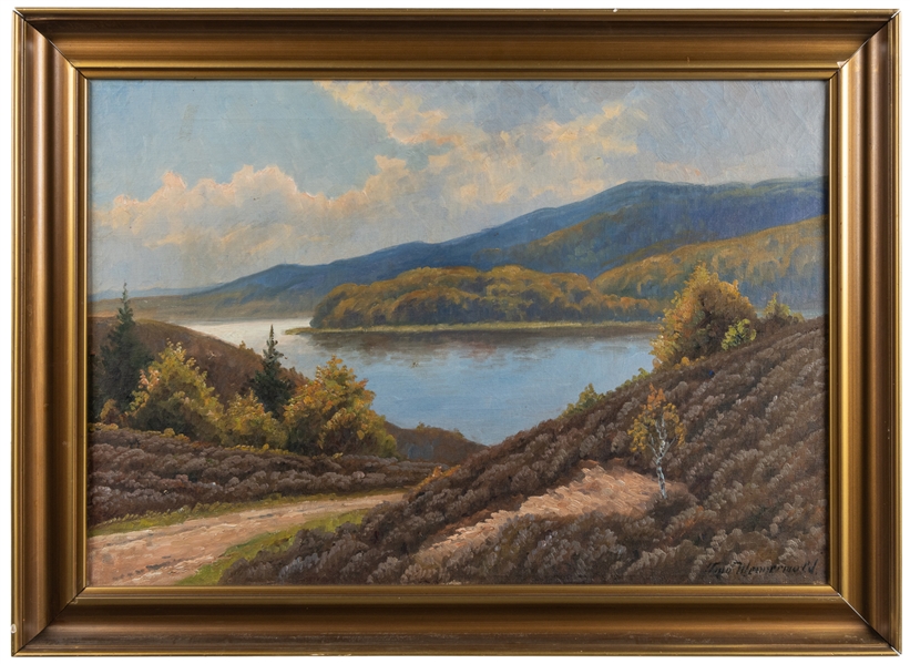  WENNERWALD, Emil (Danish, 1859-1934). Untitled. (Landscape)...