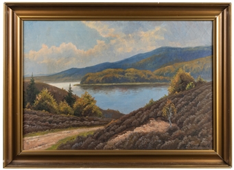 WENNERWALD, Emil (Danish, 1859-1934). Untitled. (Landscape)...