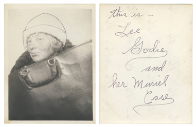  GODIE, Lee (American, 1908-1994). Lee Godie and her Muriel ...