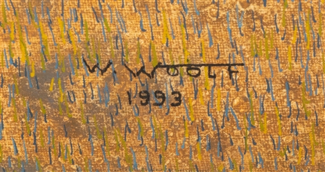 [PAINTING]. WOOLF, Bill (American, 1927-2024) Untitled. (Family History). 