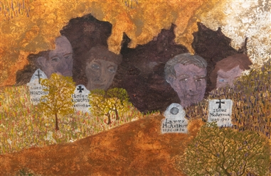 [PAINTING]. WOOLF, Bill (American, 1927-2024) Untitled. (Family History). 