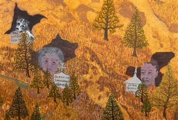 [PAINTING]. WOOLF, Bill (American, 1927-2024) Untitled. (Family History). 