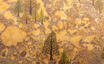 [PAINTING]. WOOLF, Bill (American, 1927-2024) Untitled. (Family History). 