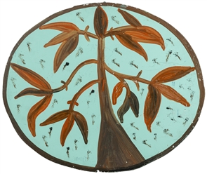  TOLLIVER, Mose (American, b. 1939). Tree. Not dated. Paint ...