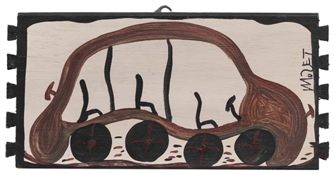  TOLLIVER, Mose (American, 1920-2006). Untitled (Two Cars, O...