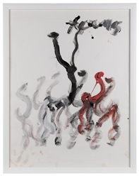  YOUNG, Purvis (American, 1943-2010). Untitled Abstract. Oil...