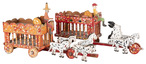  [CIRCUS] [FOLK ART] A Complete Folk Art Circus with Rides, ...