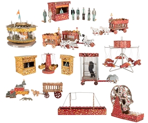  [CIRCUS] [FOLK ART] A Complete Folk Art Circus with Rides, ...