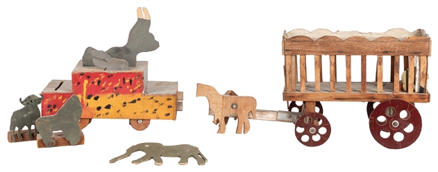  [CIRCUS] [FOLK ART] A Complete Folk Art Circus with Rides, ...