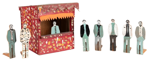  [CIRCUS] [FOLK ART] A Complete Folk Art Circus with Rides, ...