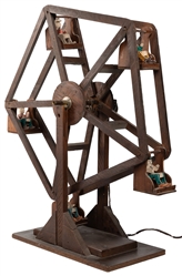  [FOLK ART] Ferris Wheel. Circa 1960. Not dated. Constructed...