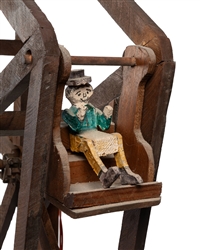  [FOLK ART] Ferris Wheel. Circa 1960. Not dated. Constructed...