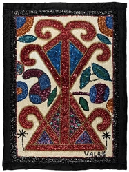  VALRIS, Georges (Haitian, b. 1950). Vodou Flag. Circa 2000....