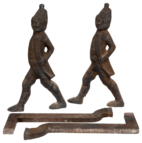 [DECORATIVE ARTS]. Pair of Hessian Andirons. 