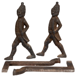 [DECORATIVE ARTS]. Pair of Hessian Andirons. 