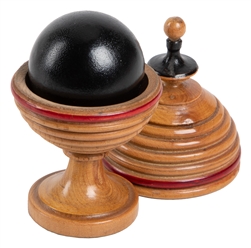  Ball Vase & Hammer. Vienna: R. Klingl [?], ca. 1890. A wood...